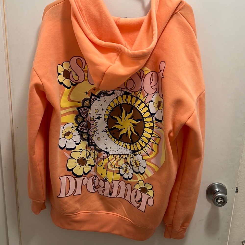 NWOT FADED ROSE Full Zip Hoodie